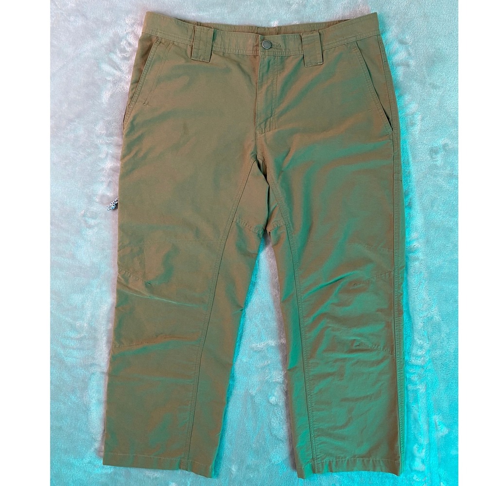 Columbia Sportswear Hiking Pants Mens 32 Tan Khaki Ripstop Outdoor Trail Casual